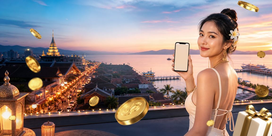 โมเดลสาวไทยนั่งเล่นคาสิโนออนไลน์ผ่านมือถือในจังหวัดเชียงใหม่